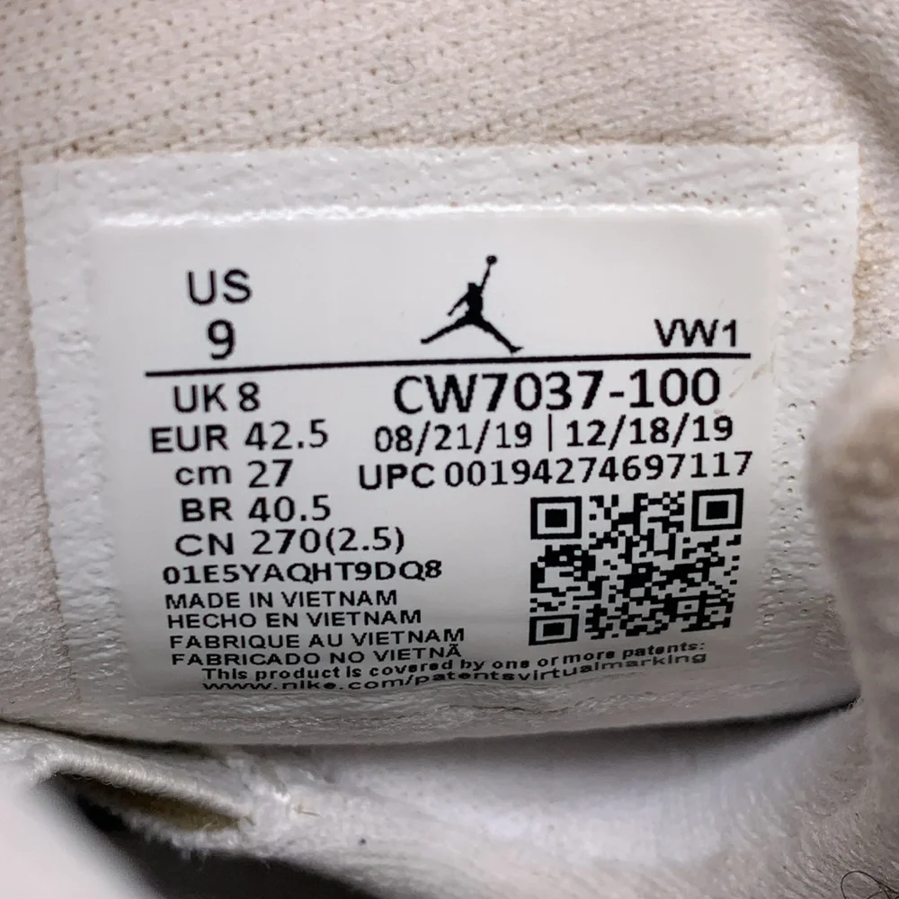 Jordan 6 Rings UNC‎ Basketball Shoes CW7037-100 Men’s Sz 9